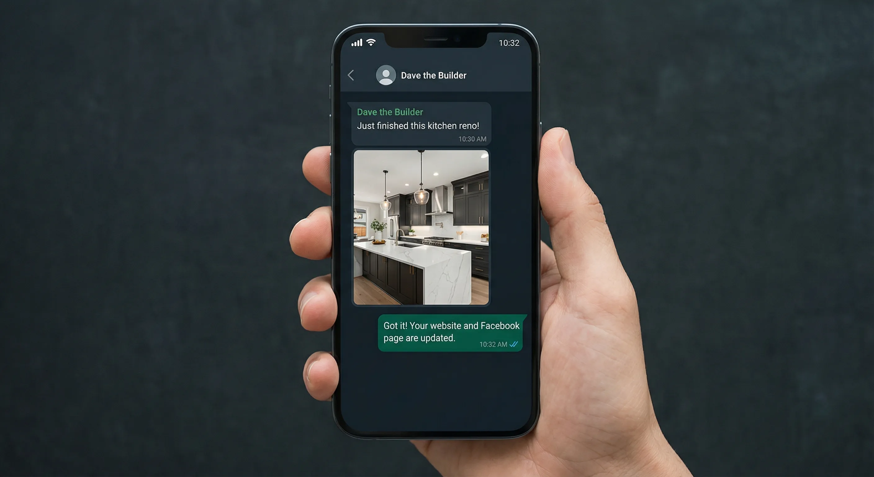 WhatsApp us your updates